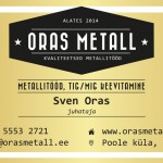 Oras Metall visiitkaardid